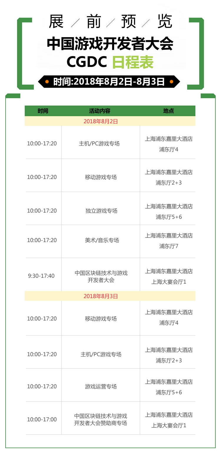 2018年第十六届ChinaJoy展前预览(CGDC篇)正式发布!